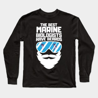 Marine Biologist With Beard Marine Biology Long Sleeve T-Shirt